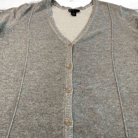 Lane Bryant Cardigan Sweater Women’s Size 22/24 V-Neck Button Up Gray Knit - Picture 4 of 9